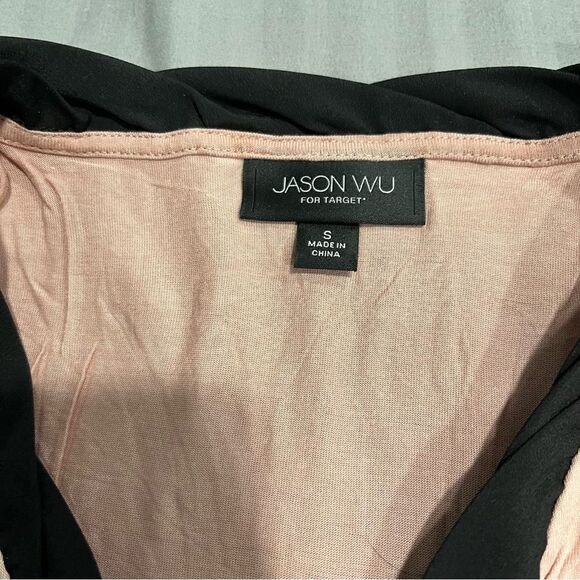JASON WU for Target Blush Pink V-Neck Bow Tie Short Sleeve Blouse Size Small - Picture 6 of 8